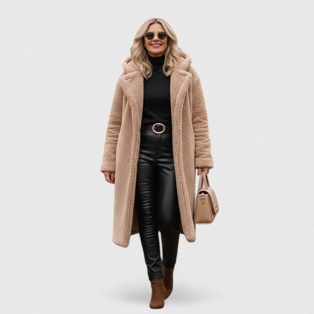 Winnifred | Women's Oversized Longline Teddy Fleece Coat
