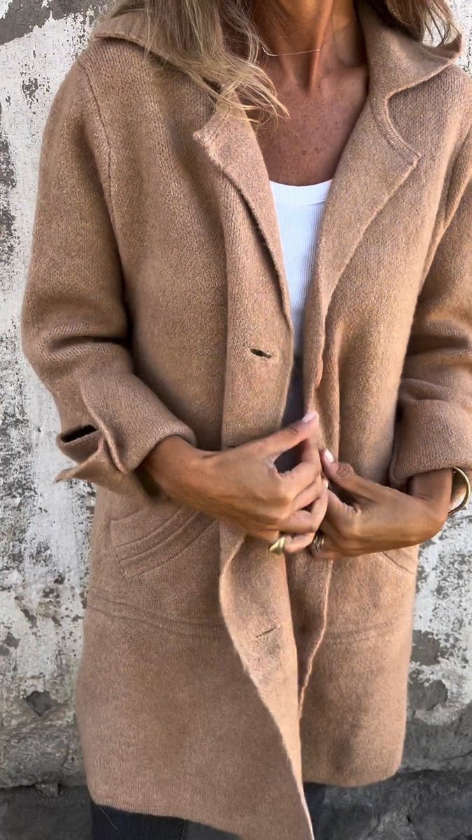 Anneliese | Women's Relaxed Fit Longline Button Front Coat